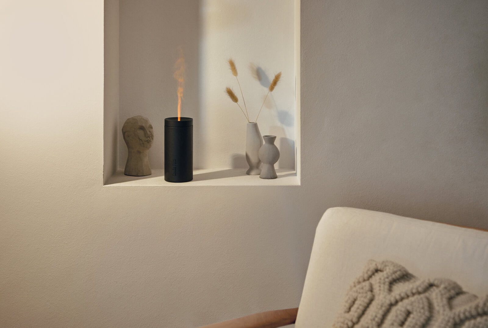Zestaw Aromatyzer Stadler Form Lucy, czarny + olejek zapachowy Relax