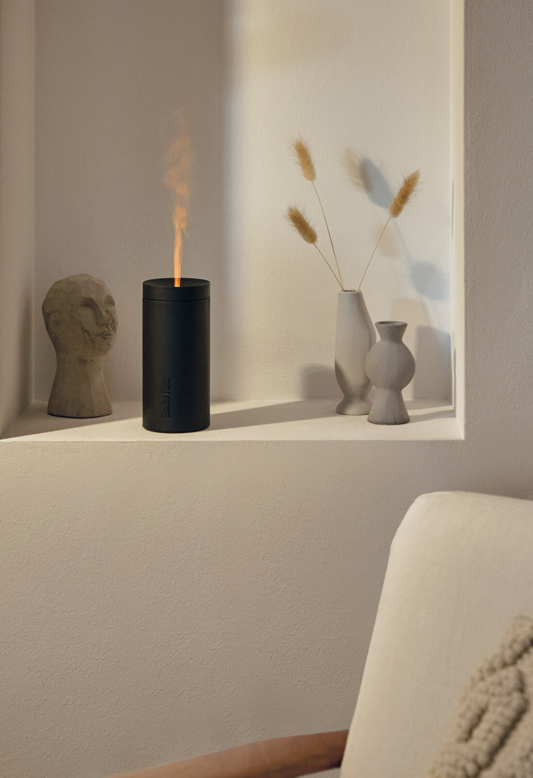 Zestaw Aromatyzer Stadler Form Lucy, czarny + olejek zapachowy Relax