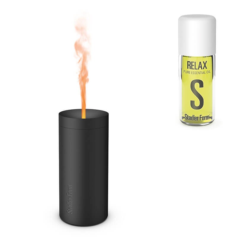 Zestaw Aromatyzer Stadler Form Lucy, czarny + olejek zapachowy Relax
