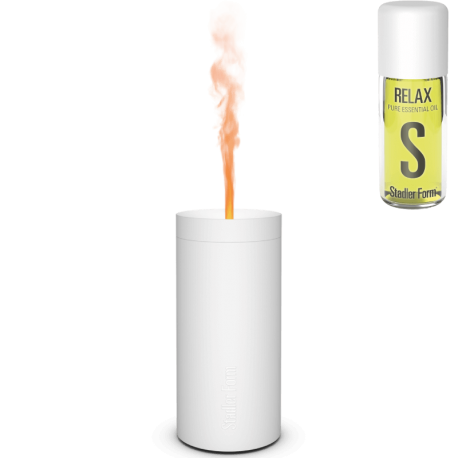 Zestaw Aromatyzer Stadler Form Lucy, biały + olejek zapachowy Relax
