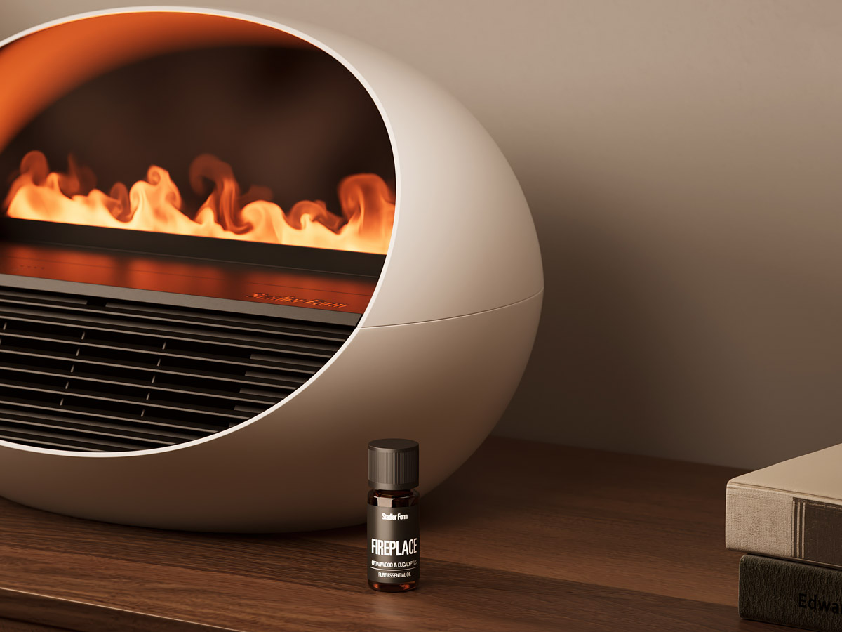 termowentylator z efektem kominka Stadler Form Erik