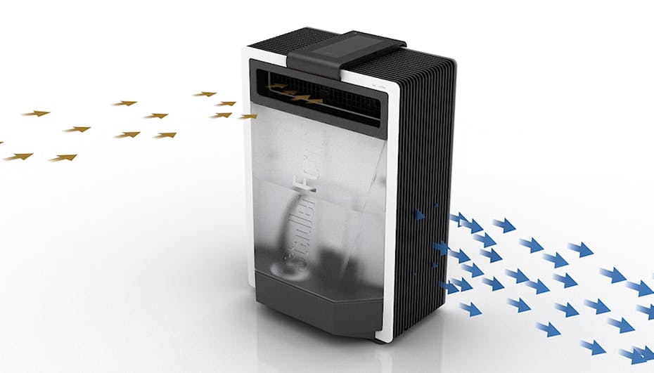 wizualizacja przepływu powietrza nawilżacz z funkcją oczyszczacza powietrza Robert